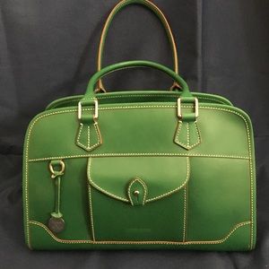 (SOLD!) Dooney & Bourke Green Leather Handbag